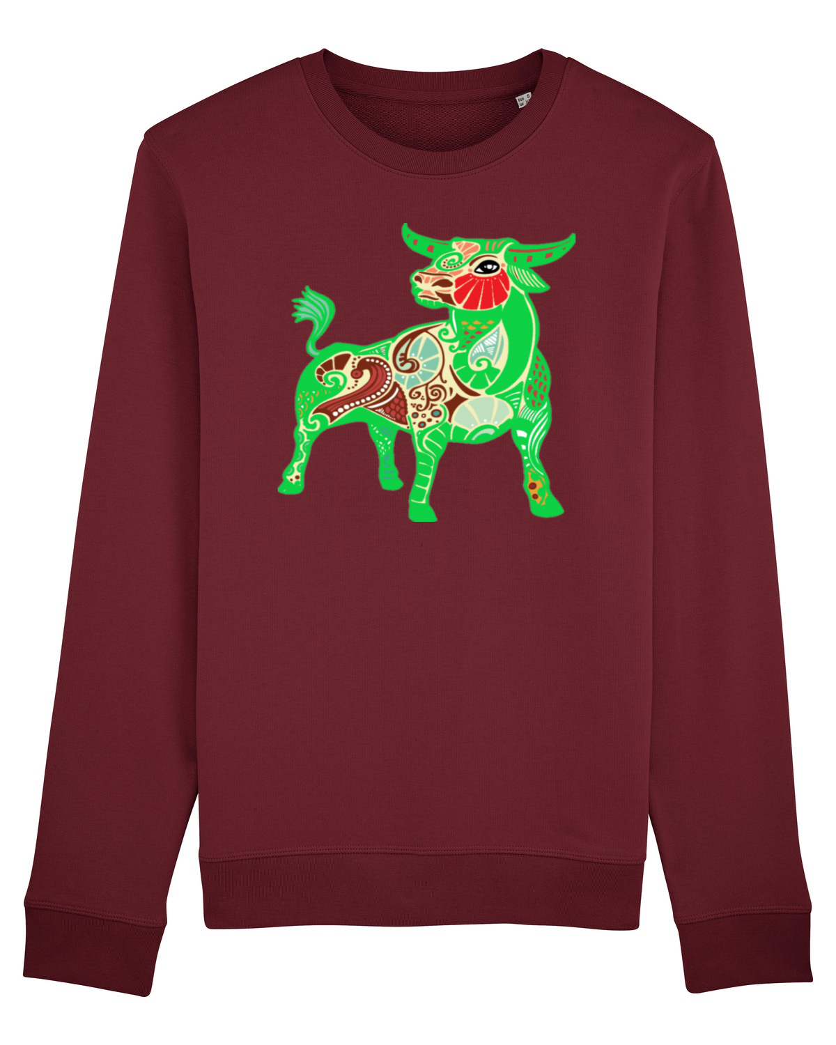 Bluză mânecă lungă Unisex Rise Burgundy