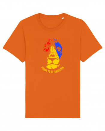 PROUD TO BE ROMANIAN Bright Orange