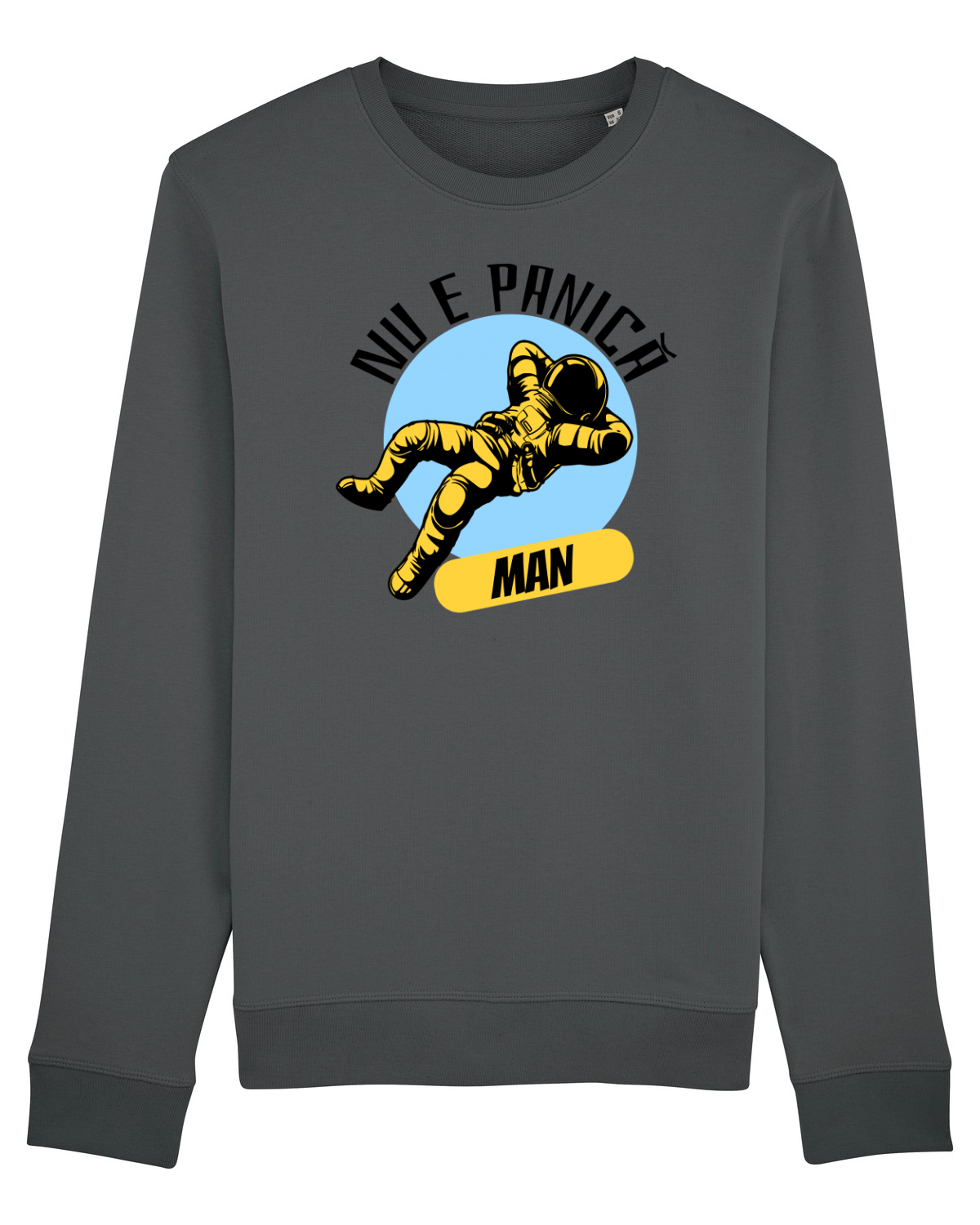 Bluză mânecă lungă Unisex Rise Anthracite