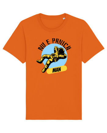NU E PANICA, MAN! black Bright Orange