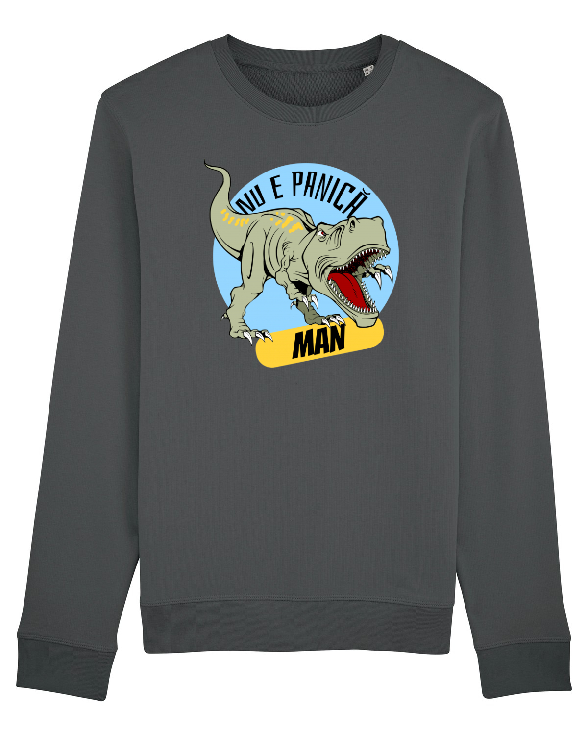Bluză mânecă lungă Unisex Rise Anthracite