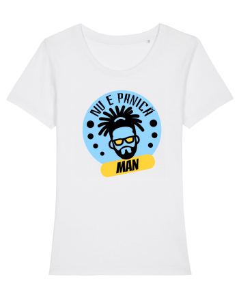NU E PANICA, MAN! - Rasta Reggae Man White
