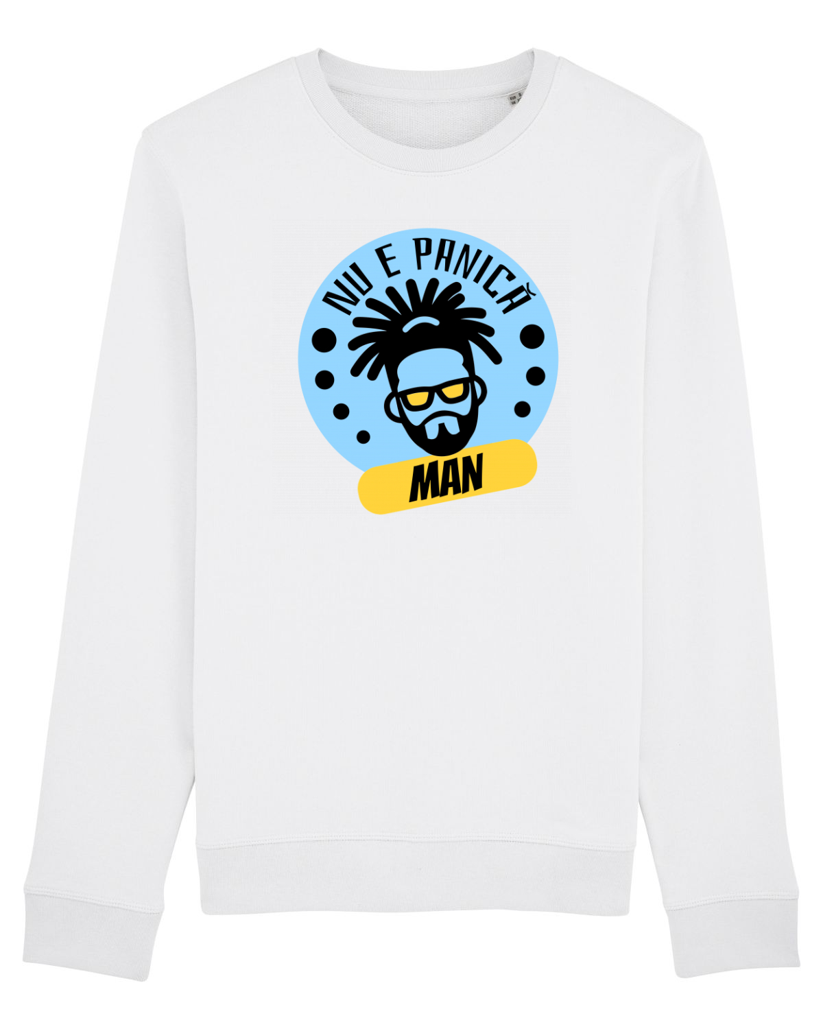 Bluză mânecă lungă Unisex Rise White