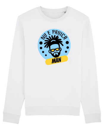 NU E PANICA, MAN! - Rasta Reggae Man White