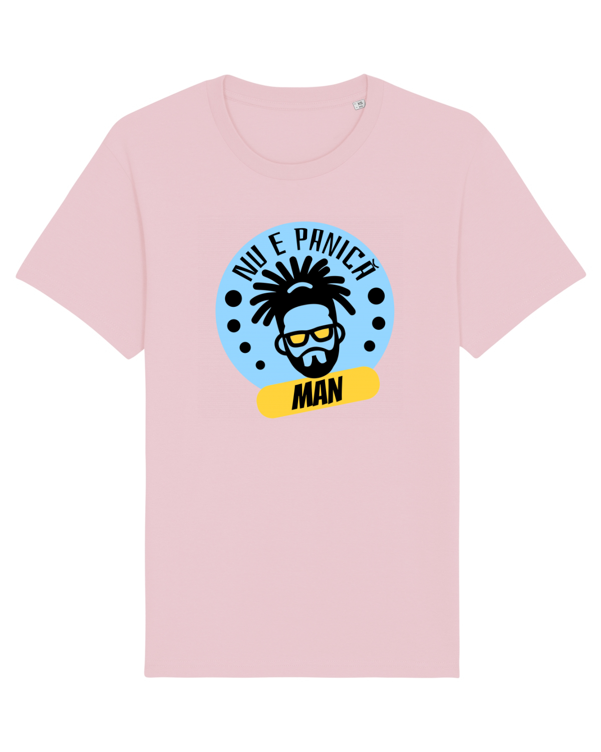 Tricou mânecă scurtă Unisex Rocker Cotton Pink