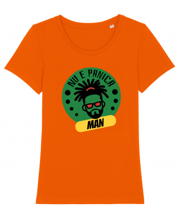 NU E PANICA, MAN! - Rasta Reggae Man 2 Bright Orange