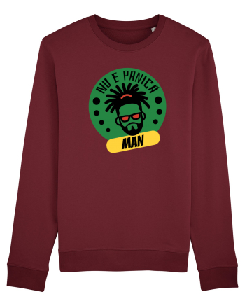 NU E PANICA, MAN! - Rasta Reggae Man 2 Burgundy