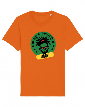 NU E PANICA, MAN! - Rasta Reggae Man 2 Bright Orange
