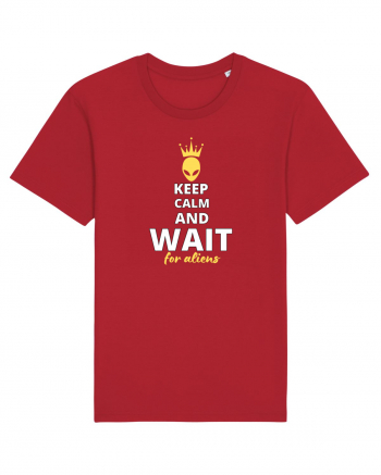 KEEP CALM AND WAIT FOR ALIENS Red