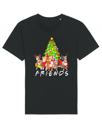 Christmas Pitbull Friends Black
