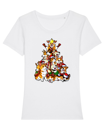 Corgi Christams Tree White