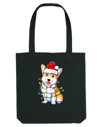 Corgi Xmas Light Black