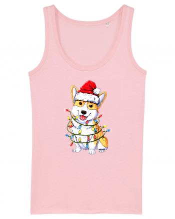 Corgi Xmas Light Cotton Pink