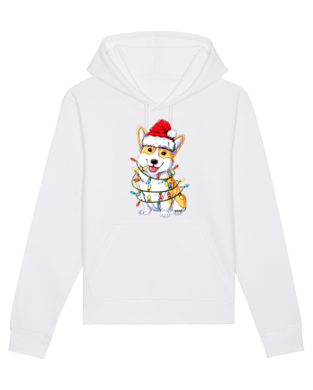 Corgi Xmas Light White