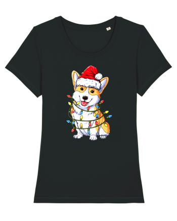 Corgi Xmas Light Black