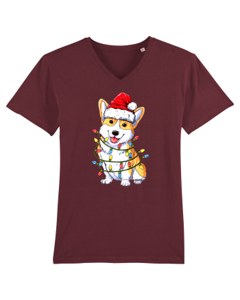 Corgi Xmas Light Burgundy