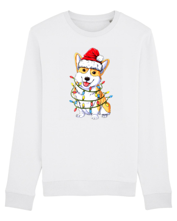 Corgi Xmas Light White