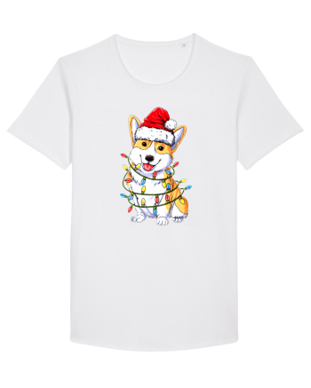 Corgi Xmas Light White