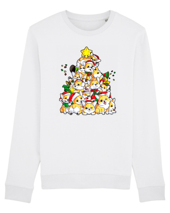 Corgi Xmas Tree White