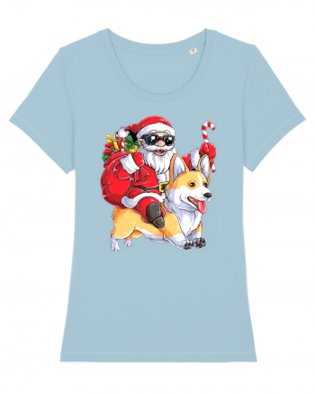 Corgisanta Sky Blue