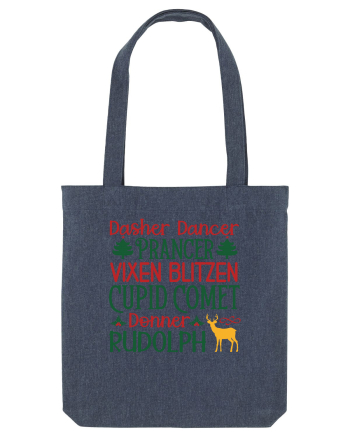 Dasher Dancer Prancer Vixen Blitzen Cupid Comet Donner Rudolph Midnight Blue