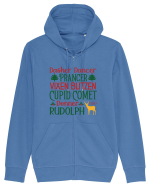 Dasher Dancer Prancer Vixen Blitzen Cupid Comet Donner Rudolph Hanorac cu fermoar Unisex Connector