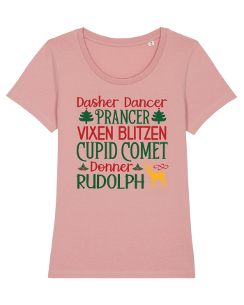 Dasher Dancer Prancer Vixen Blitzen Cupid Comet Donner Rudolph Canyon Pink