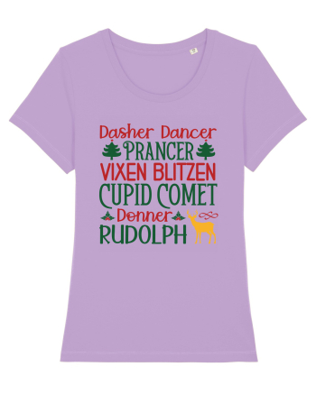 Dasher Dancer Prancer Vixen Blitzen Cupid Comet Donner Rudolph Lavender Dawn