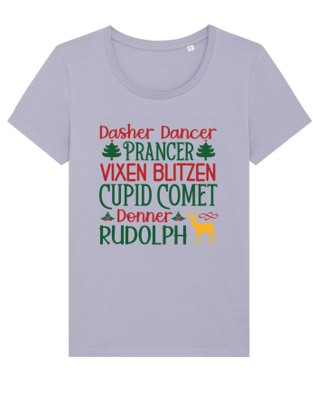 Dasher Dancer Prancer Vixen Blitzen Cupid Comet Donner Rudolph Lavender