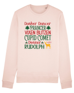 Dasher Dancer Prancer Vixen Blitzen Cupid Comet Donner Rudolph Bluză mânecă lungă Unisex Rise