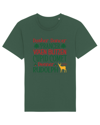 Dasher Dancer Prancer Vixen Blitzen Cupid Comet Donner Rudolph Bottle Green