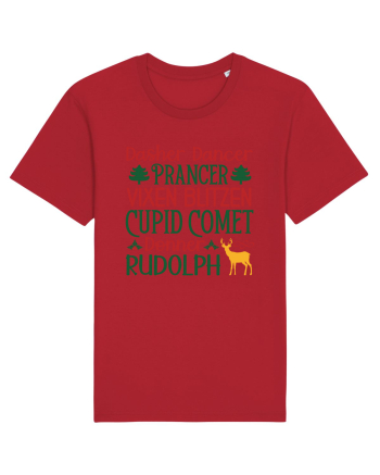 Dasher Dancer Prancer Vixen Blitzen Cupid Comet Donner Rudolph Red