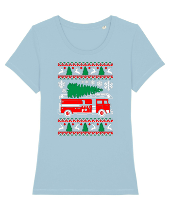 Fire Fighter Santa Sky Blue