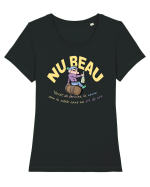 NU BEAU DECAT...de fericire, la necaz sau in zilele cu 24h Tricou mânecă scurtă guler larg fitted Damă Expresser