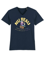 NU BEAU DECAT...de fericire, la necaz sau in zilele cu 24h Tricou mânecă scurtă guler V Bărbat Presenter