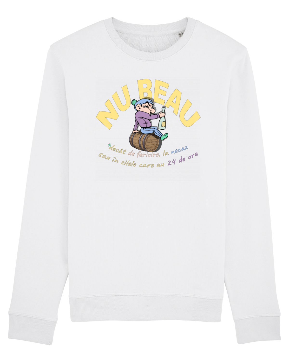 Bluză mânecă lungă Unisex Rise White