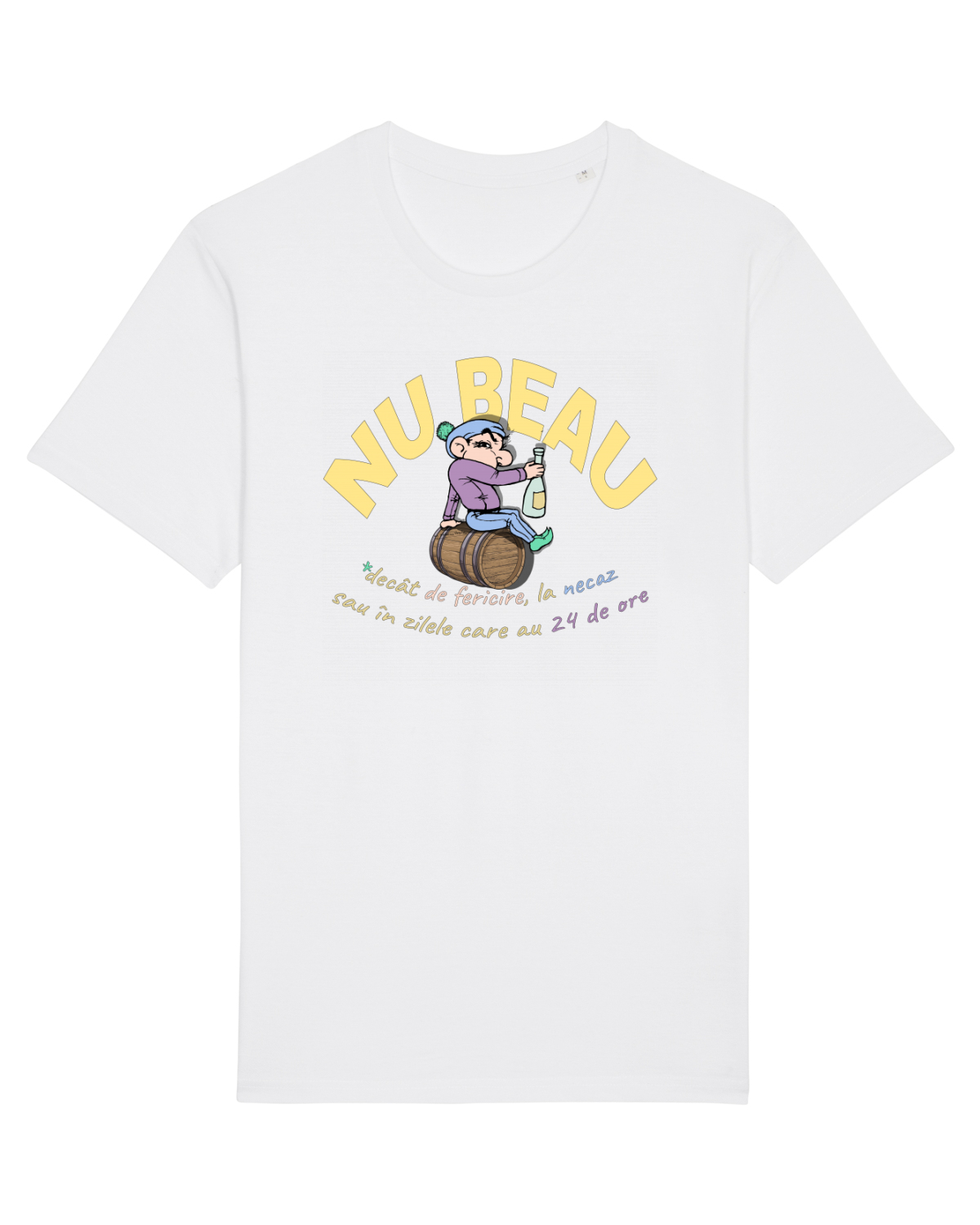 Tricou mânecă scurtă Unisex Rocker White
