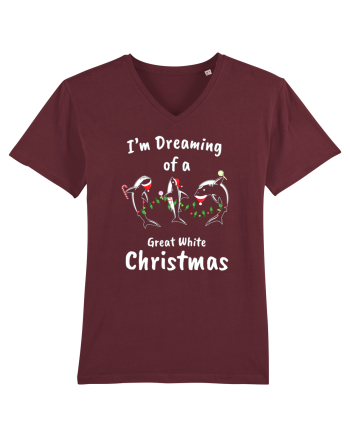 I'm Dreaming Of A Great White Christmas Burgundy