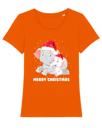 Merry Christmas Bright Orange