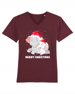 Merry Christmas Tricou mânecă scurtă guler V Bărbat Presenter