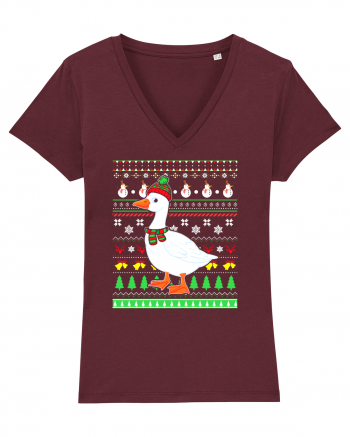 Merry Duckmas Burgundy