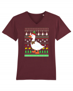 Merry Duckmas Tricou mânecă scurtă guler V Bărbat Presenter