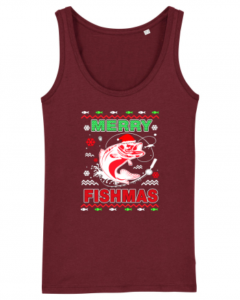 Merry Fishmas Ugly Burgundy