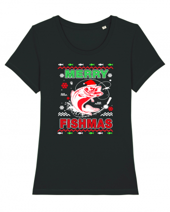 Merry Fishmas Ugly Black