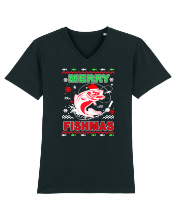 Merry Fishmas Ugly Black