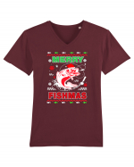 Merry Fishmas Ugly Tricou mânecă scurtă guler V Bărbat Presenter