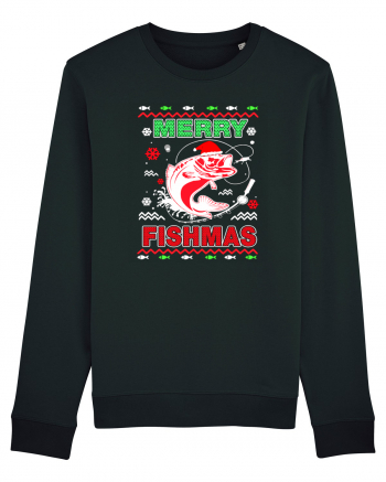 Merry Fishmas Ugly Black