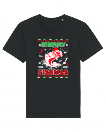 Merry Fishmas Ugly Black