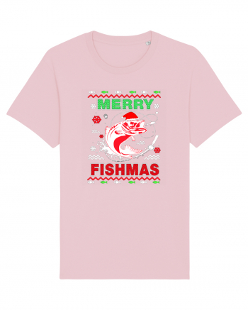 Merry Fishmas Ugly Cotton Pink