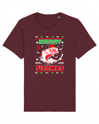 Merry Fishmas Ugly Burgundy